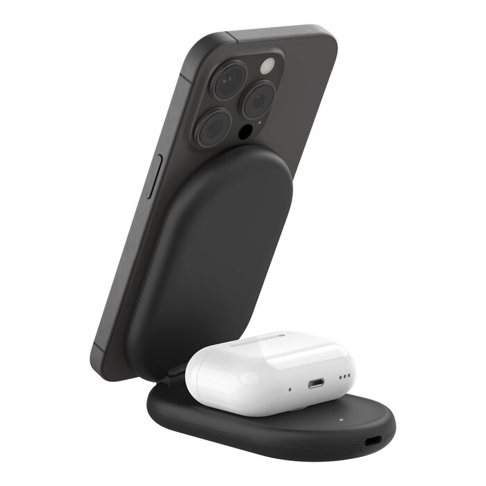 Belkin - 2-in-1 Magnetic Foldable Wireless Charger with Qi2 15W
