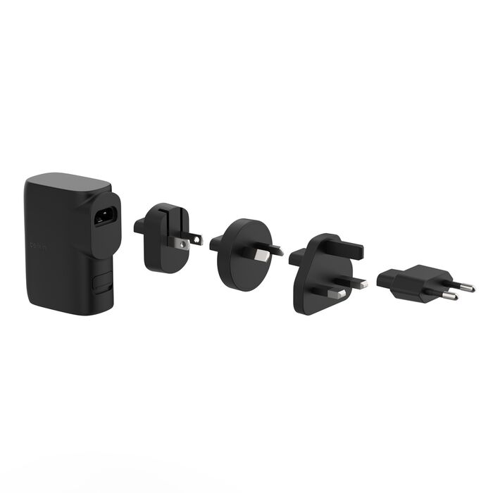 Hybrid Wall Charger 25W + Power Bank 5K + Travel Adapter Kit