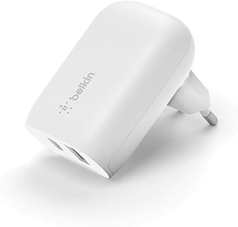 Belkin - BoostCharge - 37Watt 1 X USB-C and 1 X USB-A Wall Charger - White (Does NOT include cable)