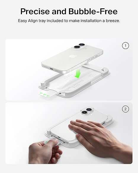 Belkin - Anti-Microbial Glass Screen Protector - Compatible with Apple iPhone 17 Air - Transparent