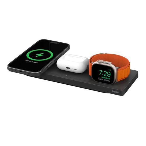 3-in-1 Wireless Charging Pad with Official MagSafe Charging 15W