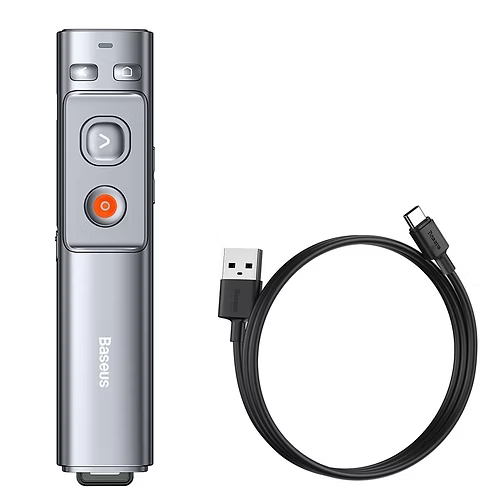 Baseus Rechargeable Laser Pointer for Presentations – 200m Red Laser Distance